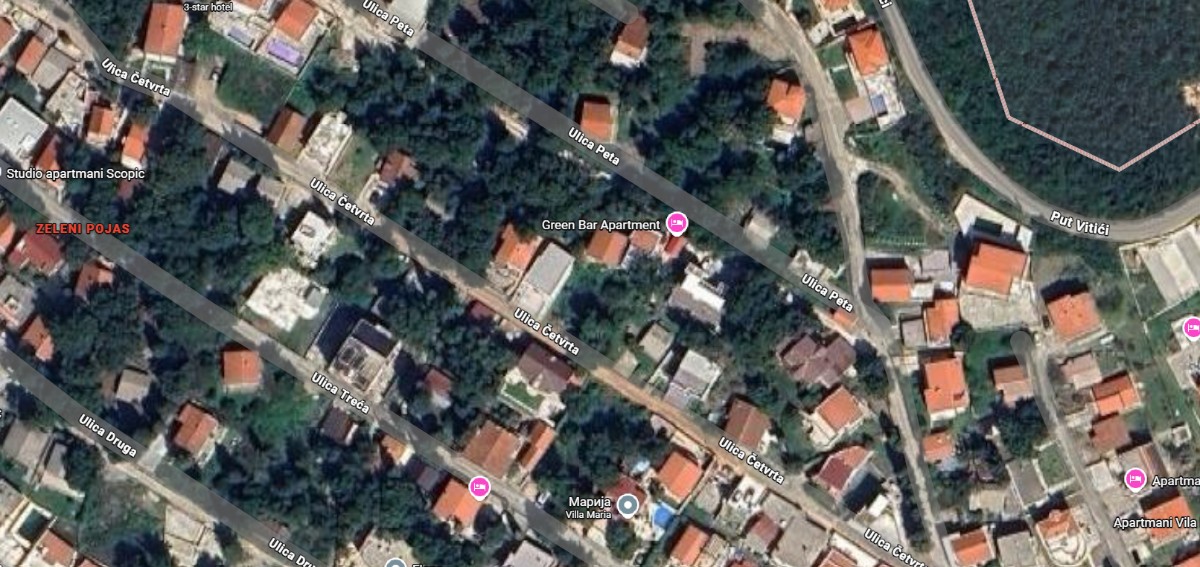 Prodaje se investicioni plac nedaleko od mora, u Zelenom Pojasu, Šušanj, Bar
